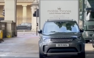 Luxury Toilets Set Up for Trooping the Colour